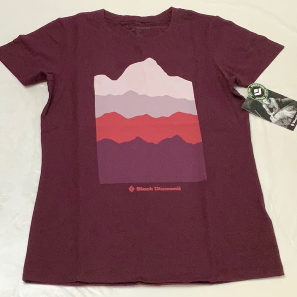 Black Diamond MOUNTAIN VISTA GRADIENT TEE - Bordeaux